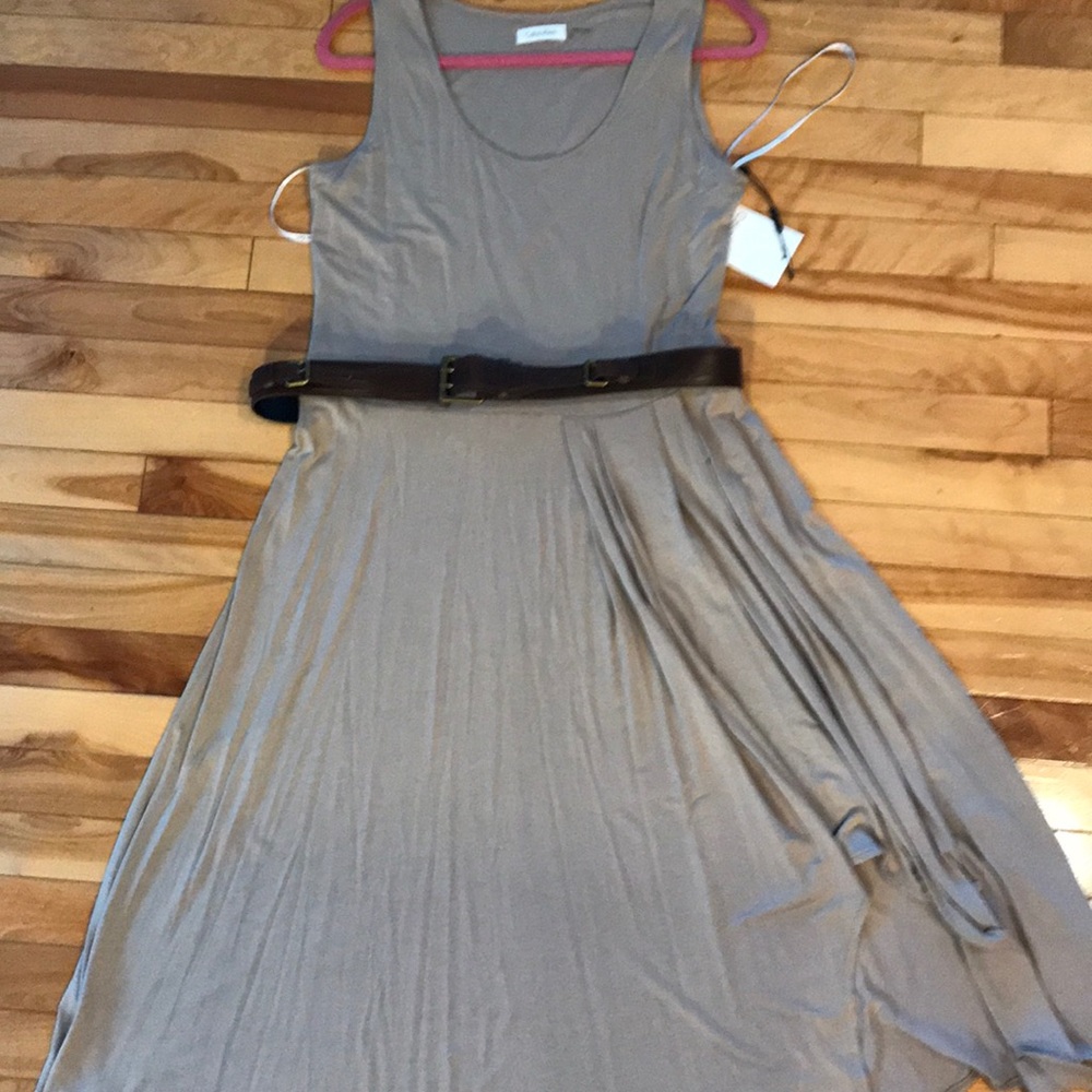 NWT Calvin Klein Asymmetrical Hemline Dress